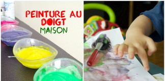 Peinture au doigt pour activité sensorielle Montessori Homemade finger paint montessori activities