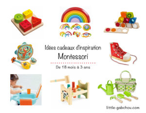 Idées cadeaux Montessori pour enfants de 18 mois à 3 ans · Little Gabchou