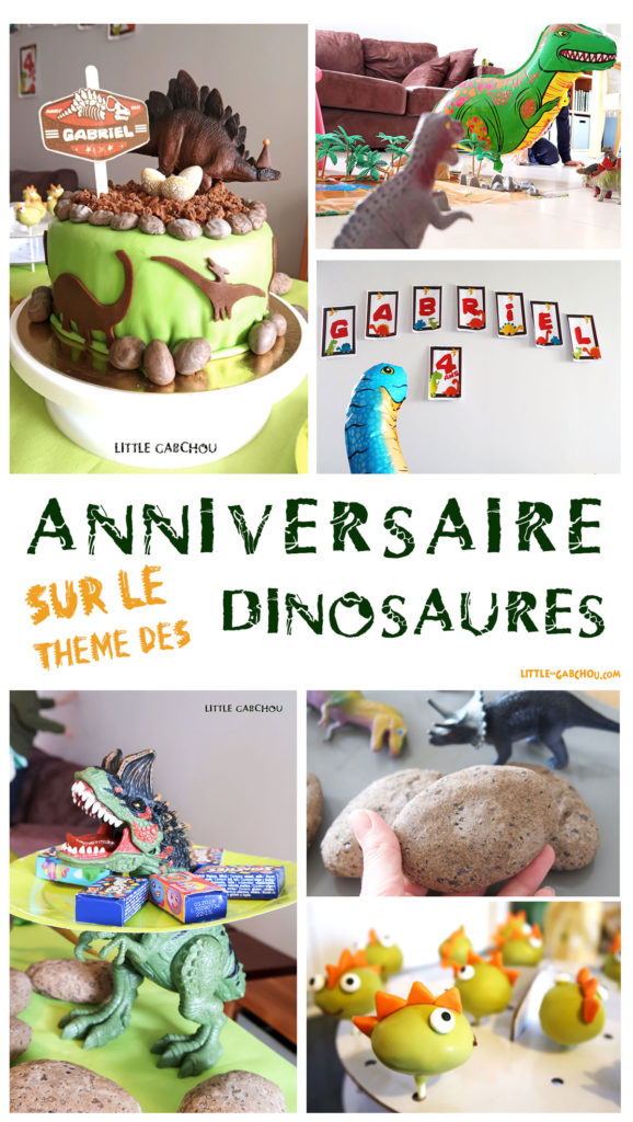 anniversaire petit garçon sur le thème des dinosaures
