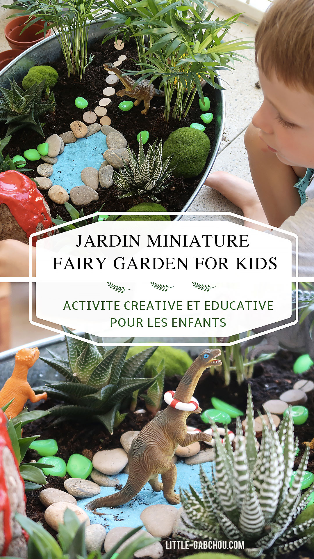 Comment créer un jardin miniature fairy garden avec les kids