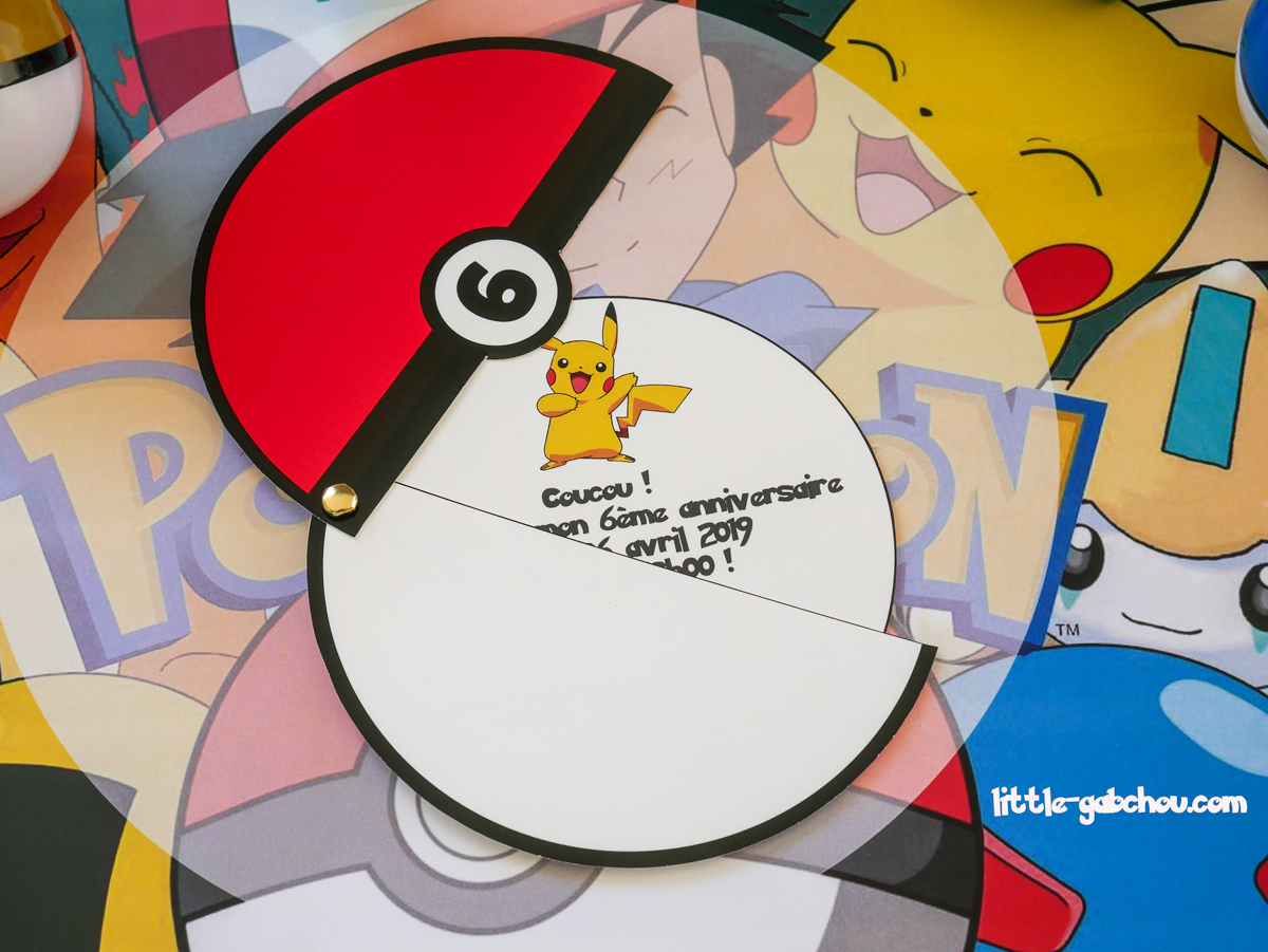 Modèle Carte D'anniversaire Pokemon
