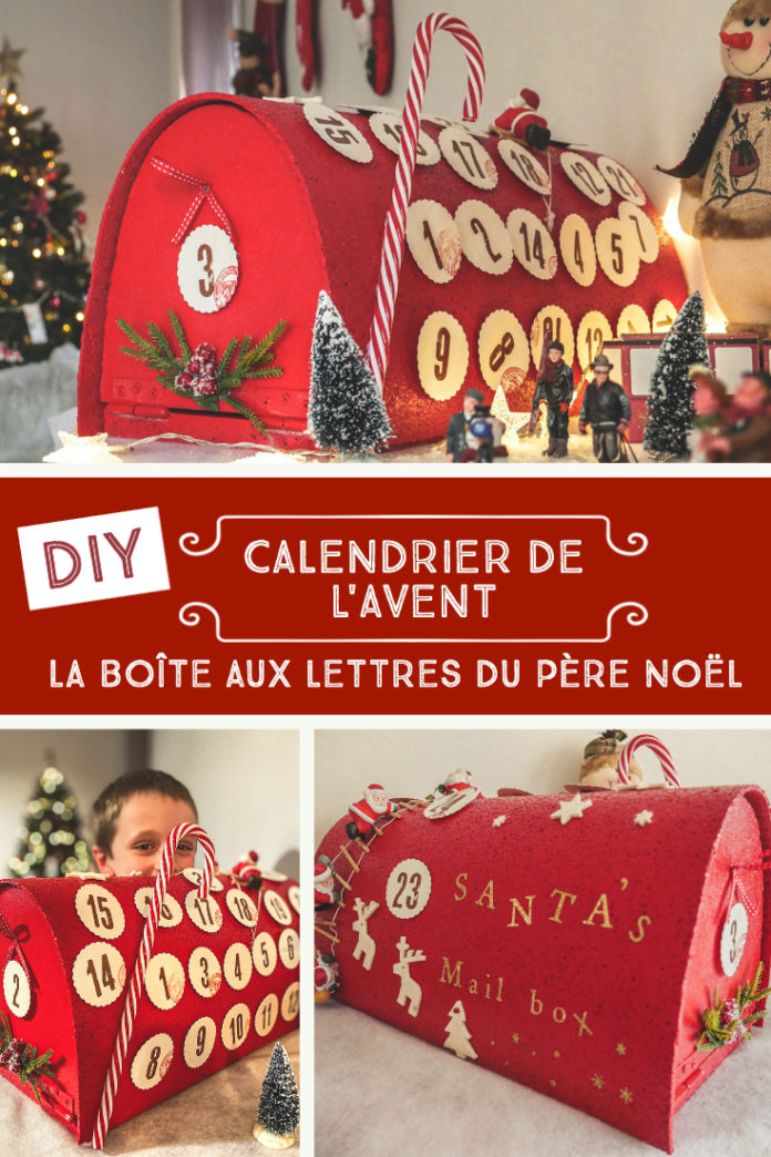 Boite Au Lettre Noel Sur Pied Stokomani DIY: La calendrier de l'Avent "la boîte aux lettres du Père Noël"