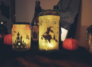 DIY: des bocaux lanternes ensorcelés pour Halloween