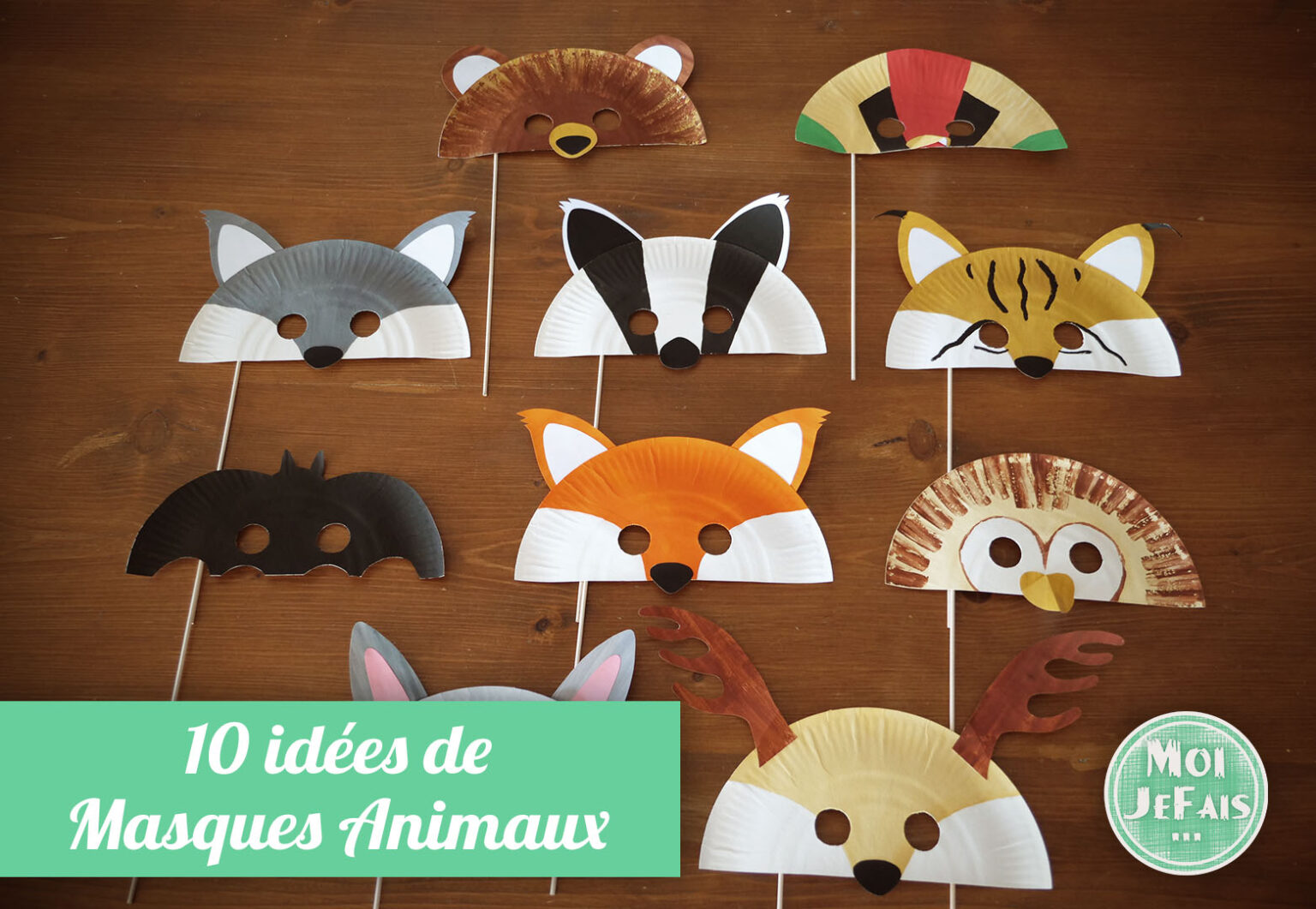 Masques à Colorier Dinosaures Pour Enfants – 24 Masques En Papier + Pinceaux + élastiques – Activité Créative DIY – Fêtes, Anniversaires, Halloween