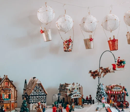 DIY: calendrier de l'Avent montgolfières