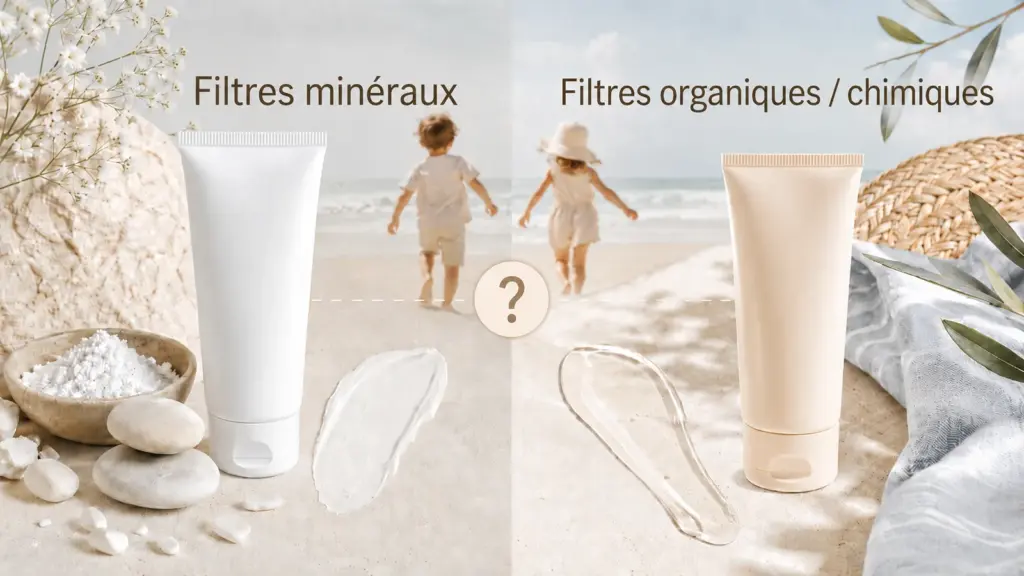 quelle crème solaire choisir pour bébé filtres minéraux ou chimiques/organiques?